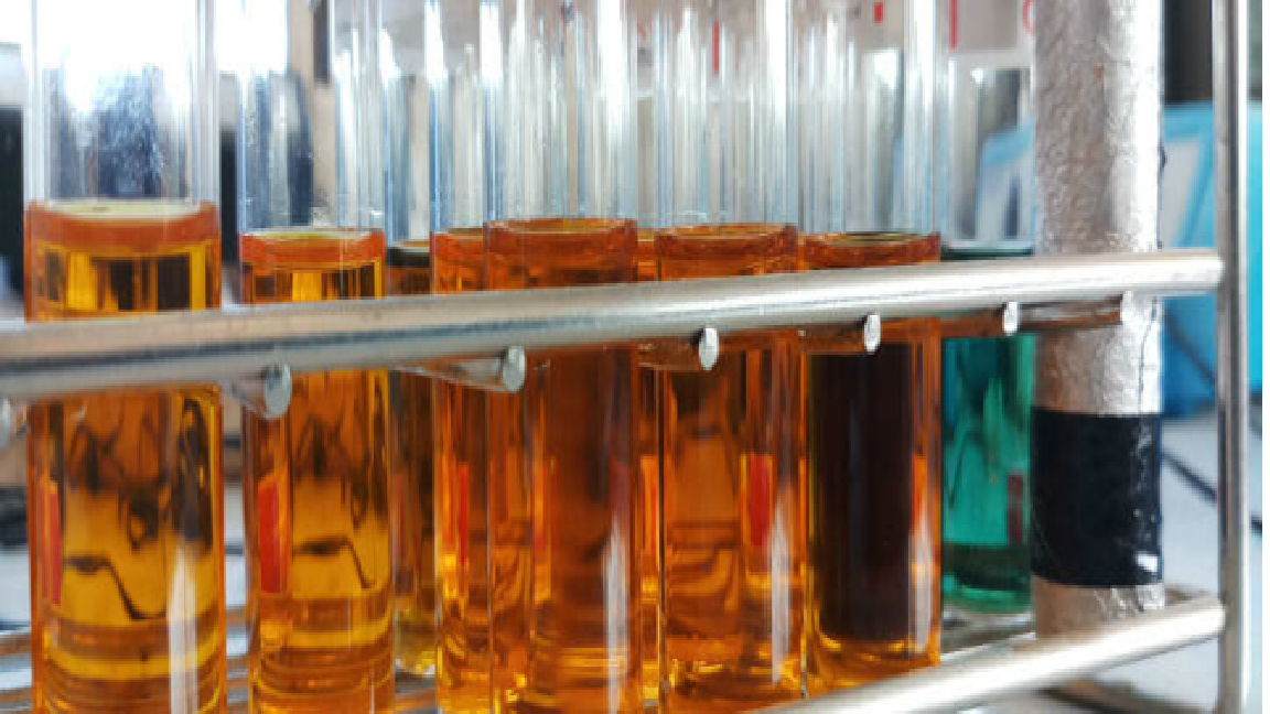 Turbid water showing suspended particles
